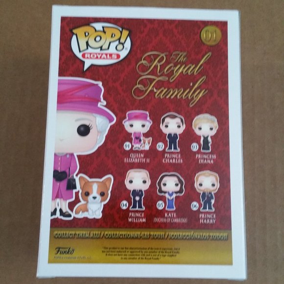 Funko Pop! The Royal Family - Queen Elizabeth II Vinyl Figure #01 - Picture 3 of 7
